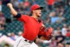 Minnesota Twins pitcher Jose Berrios throws against the Chicago White Sox in the first inning of a baseball game Monday, Sept. 16, 2019, in Minneapolis. (AP Photo/Tom Olmscheid)