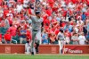 Milwaukee Brewers' Ryan Braun celebrates hitting a grand slam during the ninth inning of a baseball game against the St. Louis Cardinals Sunday, Sept. 15, 2019, in St. Louis. (AP Photo/Jeff Roberson)