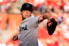 Miami Marlins starting pitcher Zac Gallen throws during the first inning of the team's baseball game against the St. Louis Cardinals, Thursday, June 20, 2019, in St. Louis. (AP Photo/L.G. Patterson)