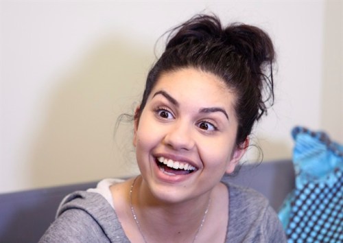 Singer songwriter Alessia Cara of Brampton, Ont. is interviewed at the University of Calgary in Calgary, Thursday, March 31, 2016.THE CANADIAN PRESS/Mike Ridewood