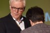 Manitoba NDP leader Greg Selinger stands with his wife Claudette on stage at his party's post election gathering in Winnipeg, Tuesday, April 19, 2016. . Brian Pallister's Progressive Conservatives routed Selinger and the NDP to put an end to 16 years of orange power. THE CANADIAN PRESS/Mike Sudoma
