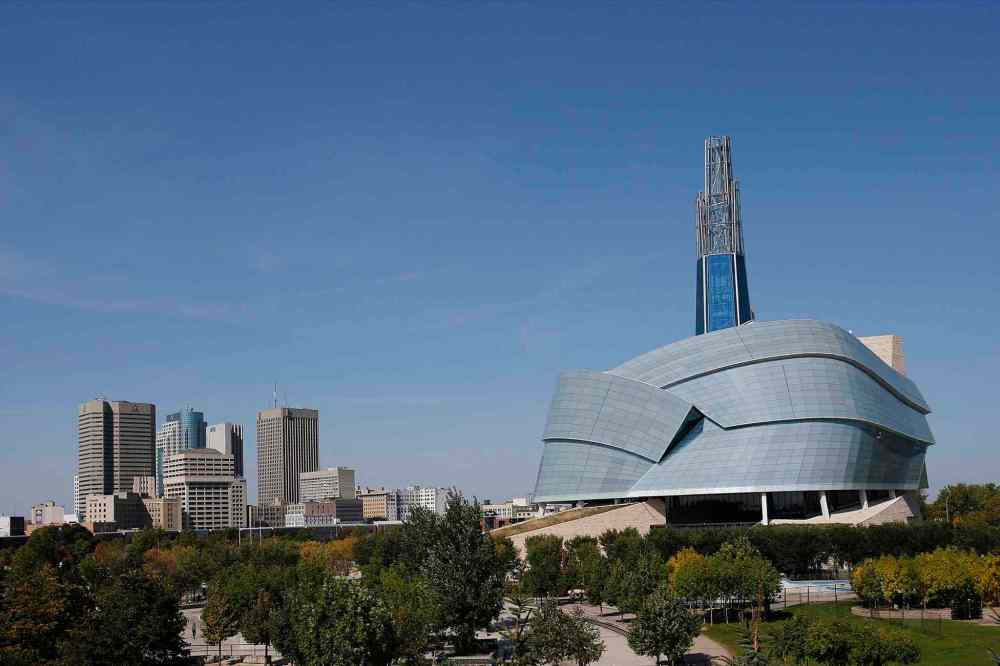 John Woods / The Canadian Press
The Canadian Museum For Human Rights is shown in Winnipeg, Thursday, Sept.18, 2014, ahead of it official opening on Friday.