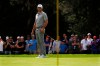 Dustin Johnson watches his putt on the 2nd green on the second day of competition of the WGC-Mexico Championship at the Chapultepec Golf Club in Mexico City, Friday, Feb. 22, 2019. (AP Photo/Marco Ugarte)