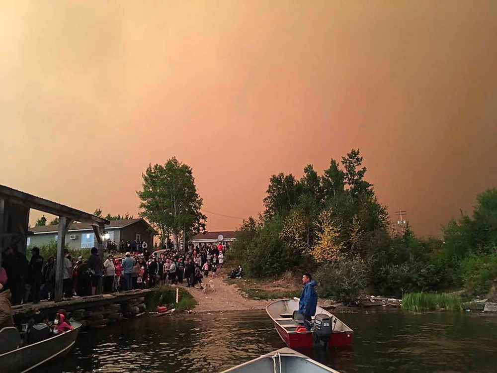THE CANADIAN PRESS/HO-Judy Klassen
An image showing the evacuation of Wasagamack First Nation in northern Manitoba in 2017. NDP MP Niki Ashton called the wildfire evacuations of First Nations people in Manitoba embarrassing.