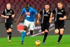Napoli's Kalidou Koulibaly runs with the ball during the Serie A soccer match between Napoli and Sampdoria at the San Paolo stadium in Naples, Italy, Saturday, Feb. 2, 2019. (Ciro Fusco/ANSA via AP)