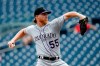Colorado Rockies starting pitcher Jon Gray throws to the Washington Nationals in the second inning of the first baseball game of a doubleheader, Wednesday, July 24, 2019, in Washington. (AP Photo/Patrick Semansky)