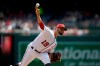 Washington Nationals starting pitcher Anibal Sanchez delivers a pitch during the third inning of a baseball game against the Miami Marlins, Thursday, July 4, 2019, in Washington. (AP Photo/Nick Wass)
