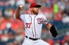 Washington Nationals starting pitcher Stephen Strasburg delivers a pitch during the third inning of a baseball game against the Arizona Diamondbacks, Saturday, June 15, 2019, in Washington. (AP Photo/Nick Wass)