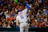 New York Mets' Jeff McNeil reacts after striking out in the fifth inning of a baseball game against the Washington Nationals, Wednesday, May 15, 2019, in Washington. Washington won 5-1. (AP Photo/Patrick Semansky)