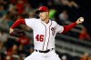 Washington Nationals starting pitcher Patrick Corbin throws to the Colorado Rockies in the first inning of the second baseball game of a doubleheader, Wednesday, July 24, 2019, in Washington. (AP Photo/Patrick Semansky)