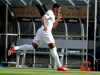 Canada's Jonathan David celebrates his goal against Cuba during the first half of their CONCACAF Golf Cup soccer match in Charlotte, N.C., Sunday, June 23, 2019. (AP Photo/Chuck Burton)