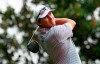 Joel Dahmen watches his tee shot on the 16th hole during the second round of the Wells Fargo Championship golf tournament at Quail Hollow Club in Charlotte, N.C., Friday, May 3, 2019. (AP Photo/Jason E. Miczek)