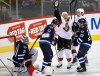 John Woods / Winnipeg Free Press
Ottawa Senators' Chris Neil (25) scores on Winnipeg Jets' goaltender Ondrej Pavelec during first-period NHL action at the MTS Centre Monday.