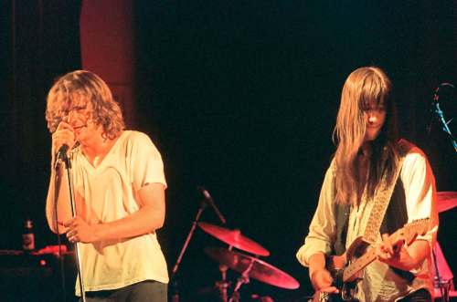 JACK SIMPSON PHOTO
The Tragically Hip played at the Spectrum Cabaret on Fort Street on Oct. 6 and 7, 1989. Gord Downie, left, and Rob Baker