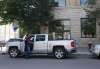 ZACHARY PRONG / WINNIPEG FREE PRESS
Russ Shewchuk exits his truck shortly after parking on Market Street. Despite the sign to his left that says he can park in this location, he would in fact be parked illegally and receive a ticket for parking too close to a fire hydrant.