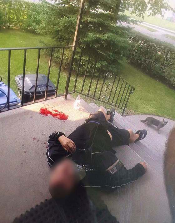 SUBMITTEDThe 29-year-old man said while he waited for police to arrive, the suspect regained consciousness, started laughing, told him that the police wouldn't be able to do anything to him and threatened to return to kill the man and his father.