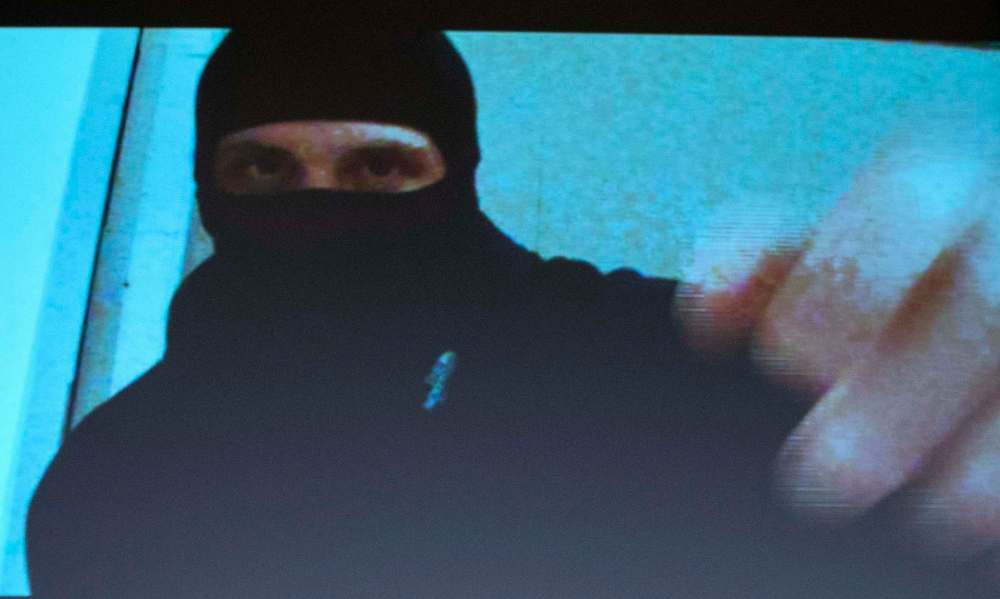 Justin Tang
/ The Canadian Press
Aaron Driver switches off his video camera in a screen capture of a recording seen during a press conference for what the RCMP are calling a terrorism incident, in Strathroy, Ontario yesterday, on Thursday, Aug. 11, 2016 in Ottawa.