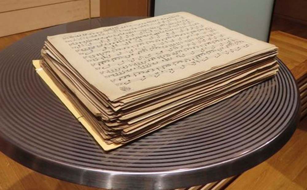 SUPPLIED
The Cormontan scores about to be donated to the National Library of Norway.