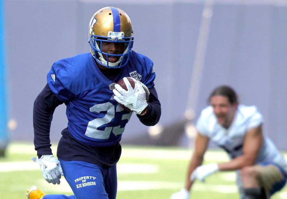 BORIS MINKEVICH / WINNIPEG FREE PRESS
“They don’t get the true recognition they deserve,” said Kevin Fogg of special teams. Fogg's average of 17.4 yards per punt return is second best in the CFL.