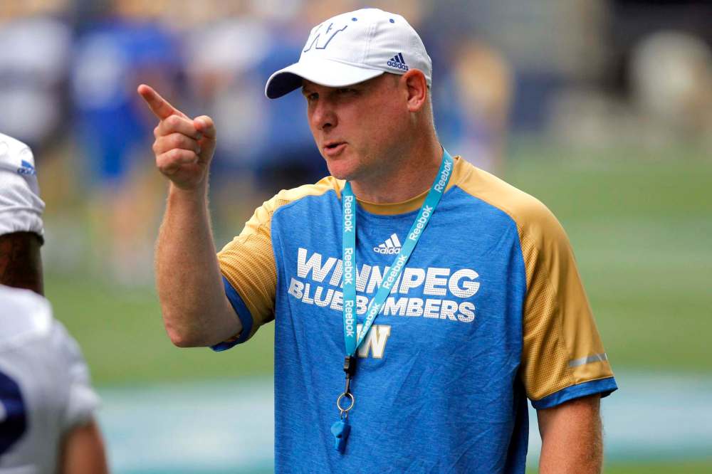 BORIS MINKEVICH / WINNIPEG FREE PRESS
Paul LaPolice said mental mistakes during Sunday’s Labour Day Classic, from which the Bombers emerged with a 28-25 victory, cost his offence points on the board, making the game closer than it needed to be.