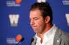 BORIS MINKEVICH / WINNIPEG FREE PRESS
Winnipeg Blue Bombers General Manager Kyle Walters talks to the media about recent trades, including quarterback Drew Willy.