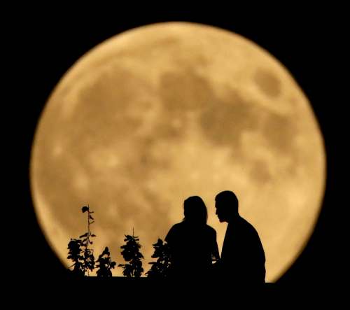 Charlie Riedel / The Associated Press
Harvest moon