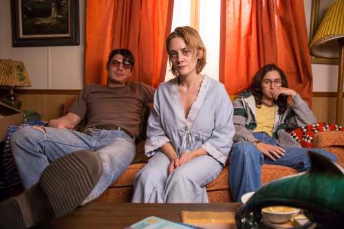 DARREN GOLDSTEIN / DSG PHOTO
Zane Holtz as Cameron Hooker (from left), Addison Timlin as Colleen Stan and Zelda Williams as Janice Hooker star in the TV movie Girl in the Box.