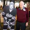DAVID LIPNOWSKI / FREE PRESS FILES
Ab McDonald poses with a cutout of himself during the grand opening of the Manitoba Sports Hall of Fame in 2012.