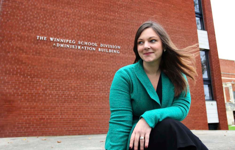 RUTH BONNEVILLE / WINNIPEG FREE PRESS
Winnipeg School Division chairwoman Sherri Rollins is the first self-identified indigenous school board chairperson in Winnipeg. She says the Liberals are underfunding aboriginal students from reserves who come to Winnipeg to study.