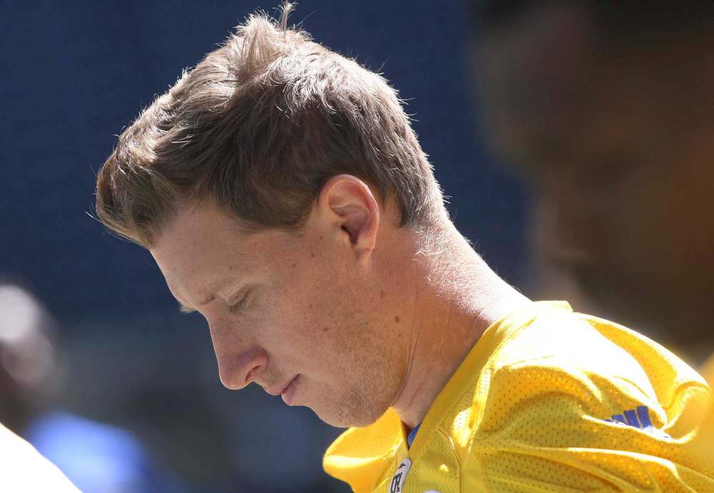 JOE BRYKSA / WINNIPEG FREE PRESS
Former Winnipeg Blue Bombers QB Drew Willy says he doesn’t feel let down by his former club.