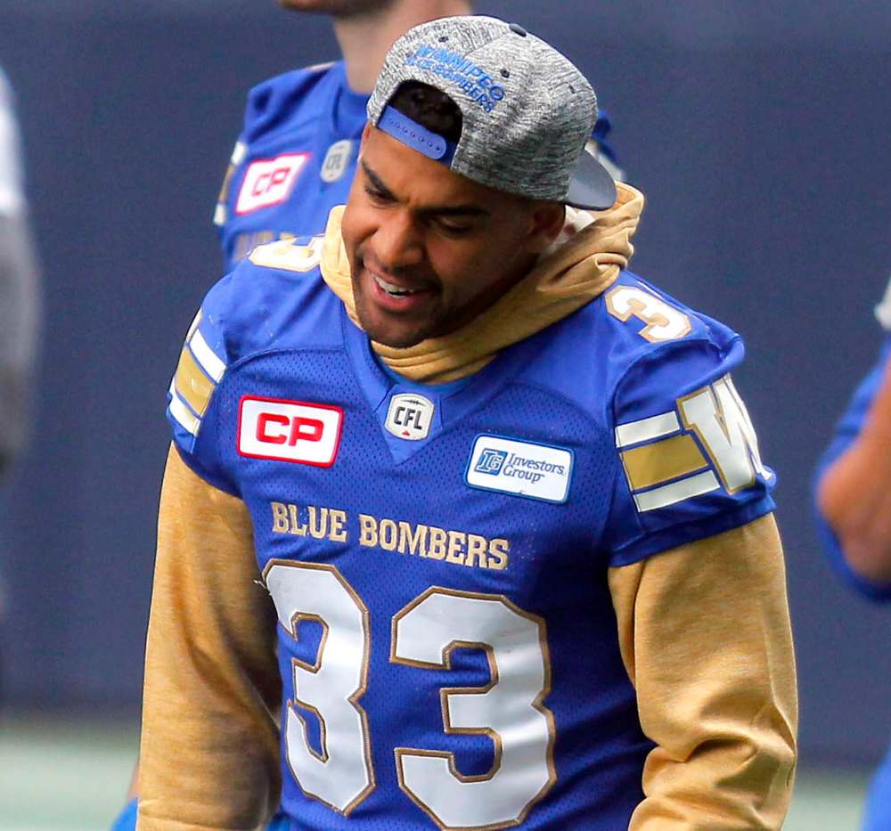 BORIS MINKEVICH / WINNIPEG FREE PRESS
Bomber coach Mike O’Shea are waiting to see how Andrew Harris feels before declaring him eligible for Saturday's game.