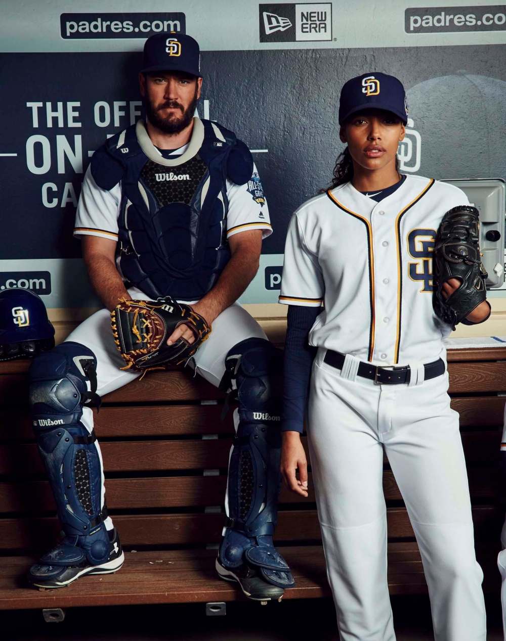 FOX
Mark-Paul Gosselaar and Kylie Bunbury star in the new Fox series Pitch, which focuses on the first female Major League Baseball pitcher.