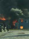 A fire ripped through the band office and store in Shamattawa First Nation Thursday.