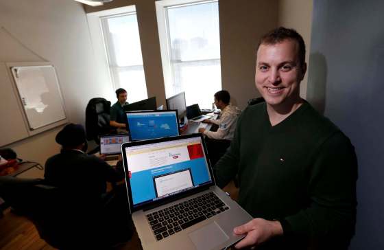 WAYNE GLOWACKI / WINNIPEG FREE PRESS FILESChris Johnson, CEO of Permission-Click.