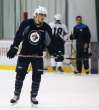 MIKE DEAL / WINNIPEG FREE PRESS
Prospect Brandon Tanev's route to the Jets' training camp was circuitous, but the 24-year-old forward turned some heads in Tuesday's pre-season game with his speed and game smarts.