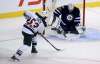 Trevor Hagan / The Canadian Press
Winnipeg Jets goaltender Connor Hellebuyck stops a shot by Minnesota Wild's Alex Tuch during pre-season NHL hockey at the MTS Centre Thursday.