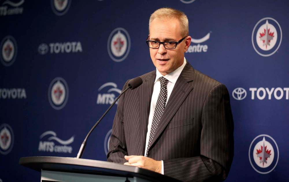 Trevor Hagan / The Canadian Press
Winnipeg Jets head coach Paul Maurice, recently returned from the World Cup of Hockey in Toronto, spoke to the media Friday before his NHL team played the Edmonton Oilers at the MTS Centre.