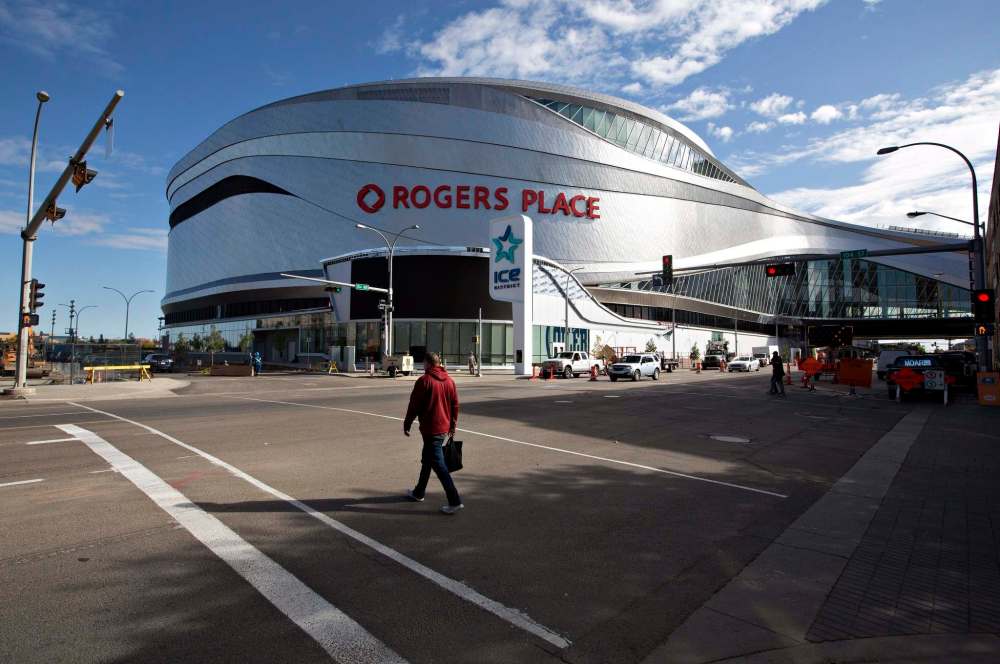JASON FRANSON / THE CANADIAN PRESS
Rogers Place Arena, the new home of the Edmonton Oilers, is shown in Edmonton, Alta.