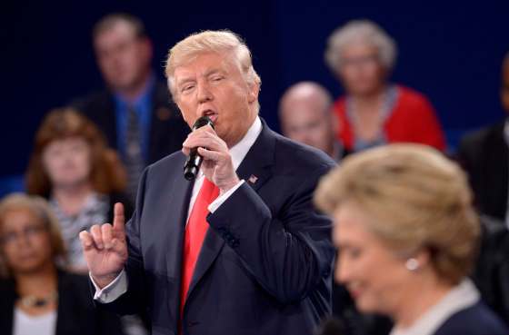 SAUL LOEB / THE ASSOCIATED PRESSOne news website says it counted Donald Trump sniffing 93 times during Sunday’s debate.