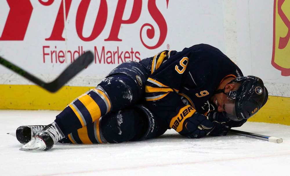 Evander Kane is out with cracked ribs.