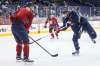 MIKE DEAL / WINNIPEG FREE PRESS Winnipeg Jets' Blake Wheeler (26) fires the puck during practice at the MTS Centre Sunday morning.