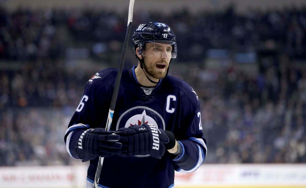 Trevor Hagan / The Canadian Press files
Jets captain Blake Wheeler has it all: speed, power, good hands and a strong work ethic.