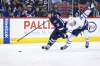 MIKE DEAL / WINNIPEG FREE PRESS
Winnipeg Jets’ Shawn Matthias (16) on a breakaway is called for holding Toronto Maple Leafs’ Auston Matthews (34) during the game at the MTS Centre Wednesday evening.