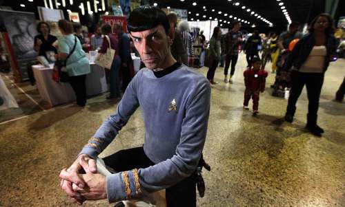 PHIL HOSSACK / WINNIPEG FREE PRESS - Spock Vegas poses at the Convention Centre Friday. Comic Con brings out the best from across the universe at the Convention Centre this weekend. See Randall King&rsquo;s story. October 28, 2016