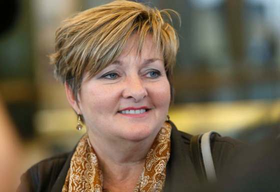 WAYNE GLOWACKI / WINNIPEG FREE PRESS FILESCoun.Janice Lukes after the executive policy committee Wednesday, she voted against the modified growth fee proposal.