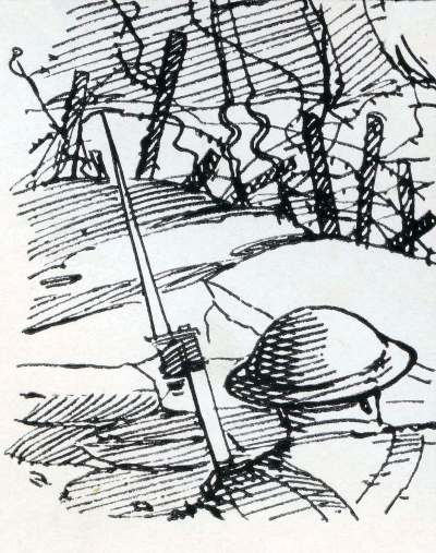 A drawing by soldier Edgar 
