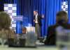 COLIN CORNEAU / THE BRANDON SUN
Finance Minister Cameron Friesen speaks during a policy blueprint session at the PC Manitoba annual general meeting, Friday afternoon at the Keystone Centre in Brandon.