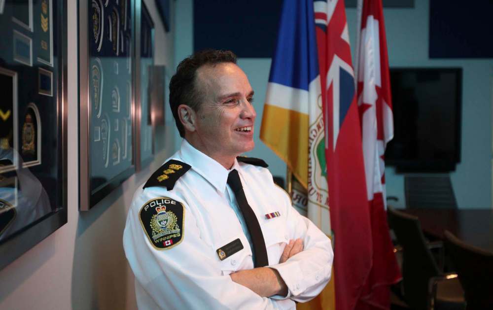 RUTH BONNEVILLE / WINNIPEG FREE PRESS
Danny Smyth is now officially the Winnipeg Police Service chief.