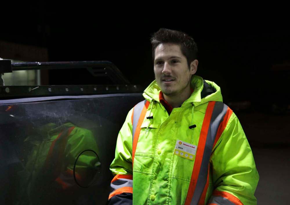 RUTH BONNEVILLE / WINNIPEG FREE PRESS
“I think it’s OK to pray for people you don’t necessarily agree with and I think for myself, being a Christian, that’s what you can do, pray for others, pray for the States and just praying that God will have His hand in there,” said Zach Verrier of Steinbach.