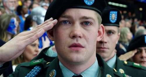 Mary Cybulski / Sony-TriStar Pictures
British newcomer Joe Alwyn stars as the titular soldier in Ang Lee's maudlin and cynical Billy Lynn's Long Halftime Walk.